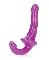 RealRock 6 Strapless Strap On Glow in the Dark Neon Purple Shots America LLC Female Sex Toys