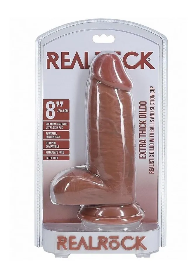 Realrock Ultra Realistic Skin Extra Thick with Balls Real Rock Female Sex Toys