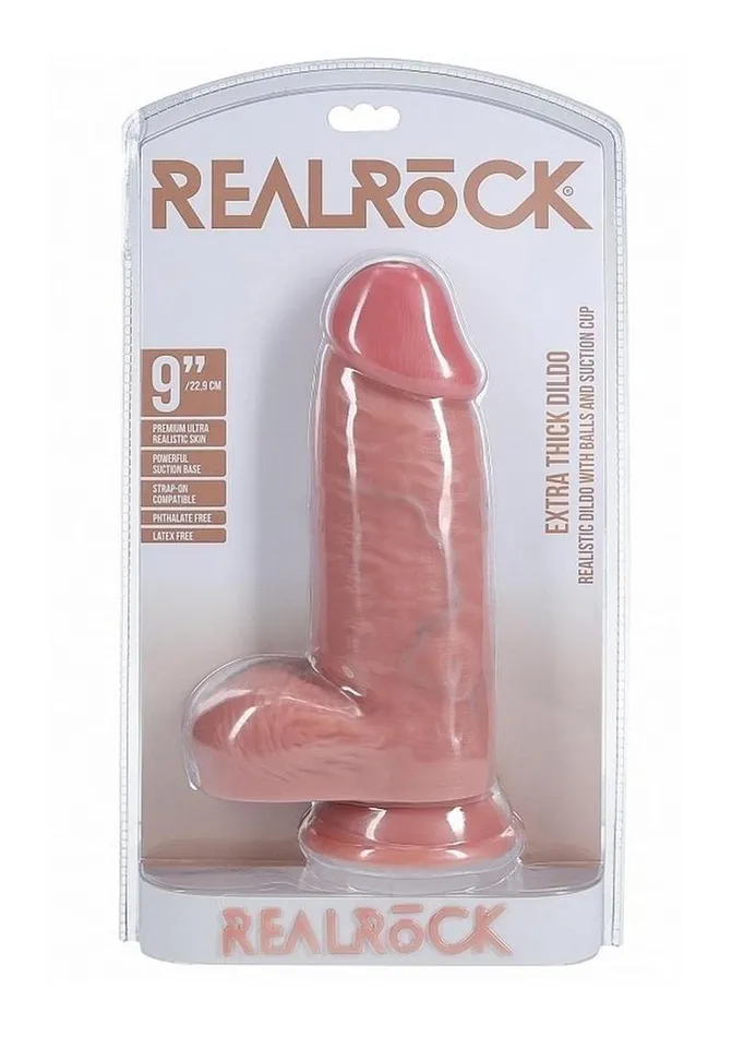 Realrock Ultra Realistic Skin Extra Thick with Balls Real Rock Female Sex Toys