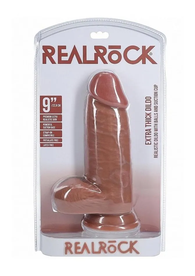 Realrock Ultra Realistic Skin Extra Thick with Balls Real Rock Female Sex Toys