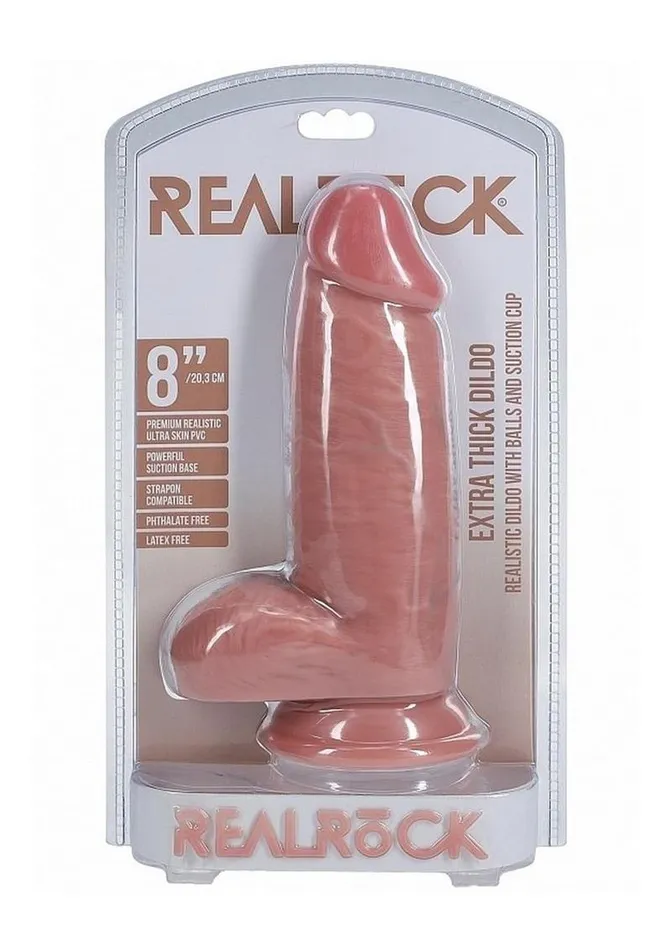 Realrock Ultra Realistic Skin Extra Thick with Balls Real Rock Female Sex Toys