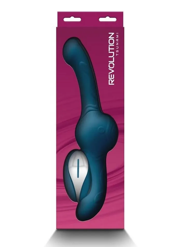 Revolution Female Sex Toys Revolution Tsunami Rechargeable Silicone Vibrator with Remote Control