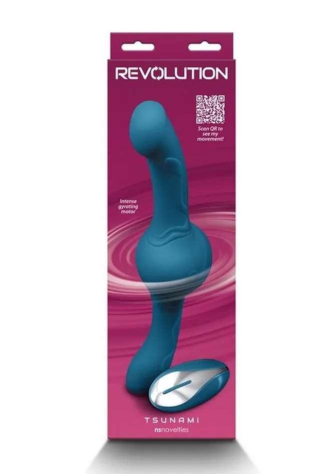 Revolution Female Sex Toys Revolution Tsunami Rechargeable Silicone Vibrator with Remote Control