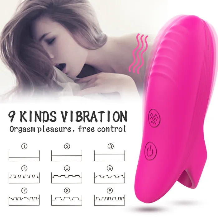 SHANDE DORY Rechargeable Finger Vibrator Clitoral Stimulator Pink SHANDE Female Sex Toys