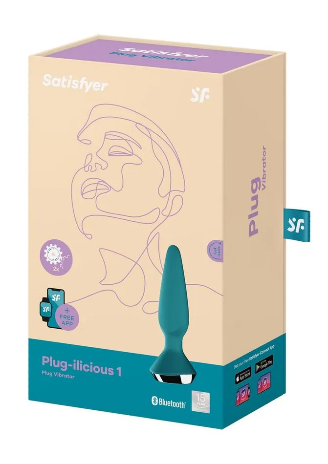 Satisfyer PlugIlicious 1 Silicone Vibrating Anal Plug Satisfyer Anal
