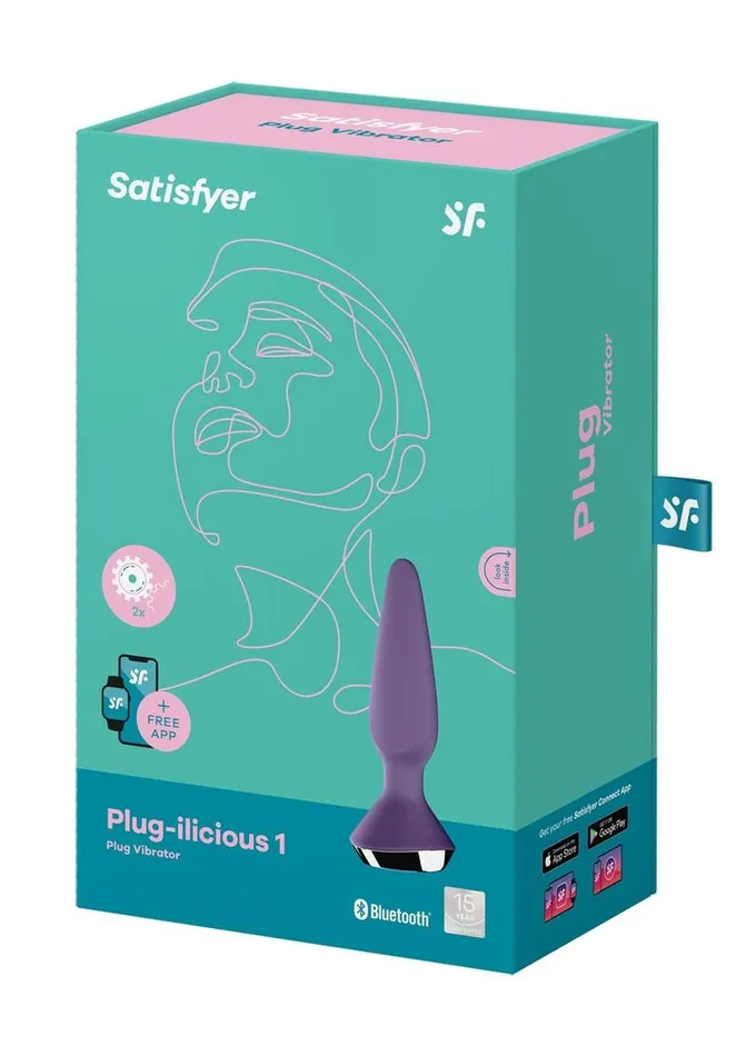 Satisfyer PlugIlicious 1 Silicone Vibrating Anal Plug Satisfyer Anal