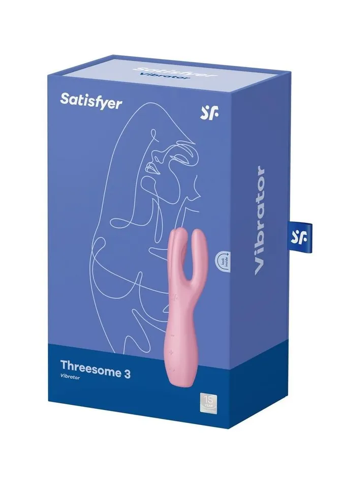 Satisfyer Threesome 3 Rechargeable Silicone Stimulator Satisfyer Female Sex Toys