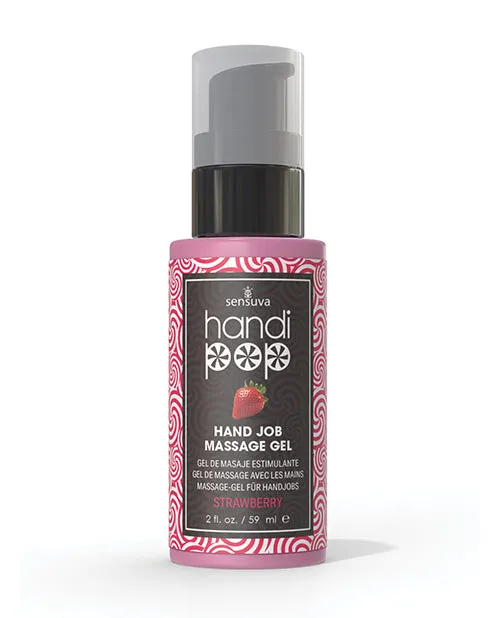 Sensuva Valencia Naturals Enhancers Handipop Hand Job Massage Gel 2 oz Strawberry