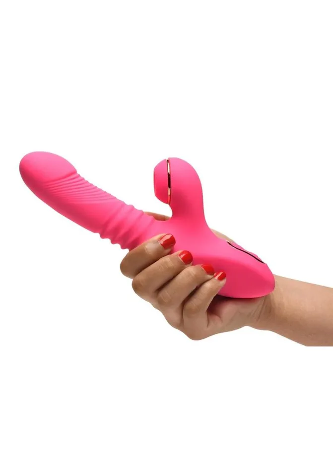 Shegasm ProThrust Thrusting Suction Rechargeable Silicone Rabbit Vibrator SHEGASM Female Sex Toys