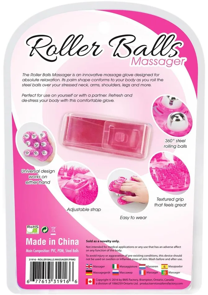 Simple and True Roller Balls Massager Glove Powerbullet Dildos