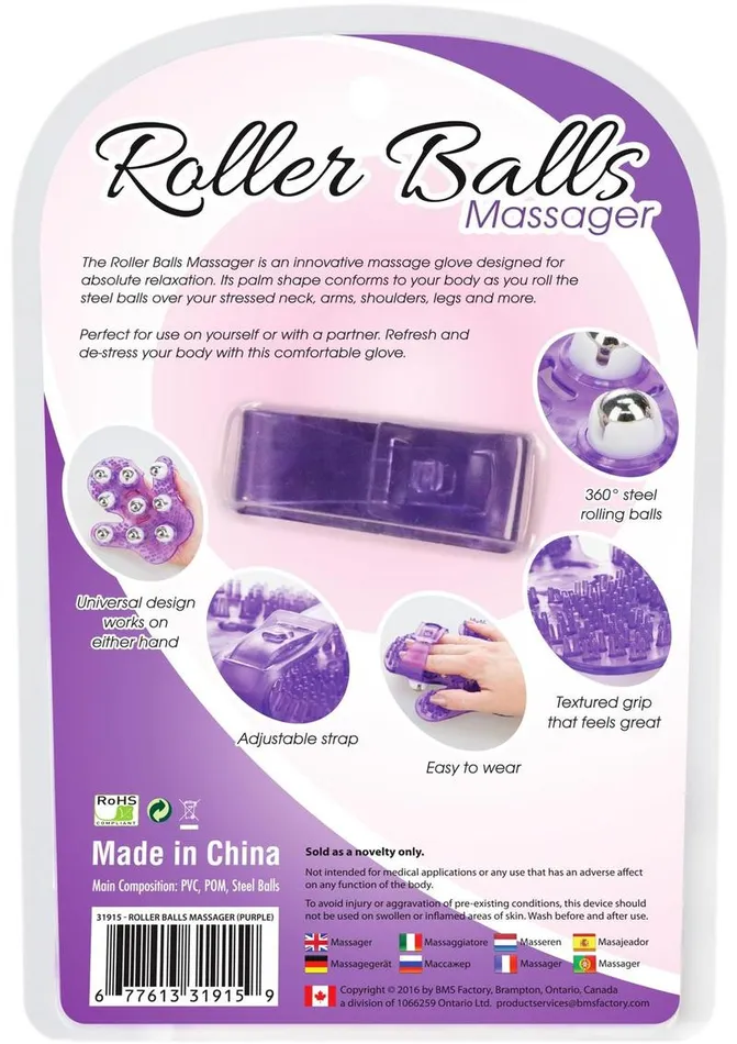 Simple and True Roller Balls Massager Glove Powerbullet Dildos