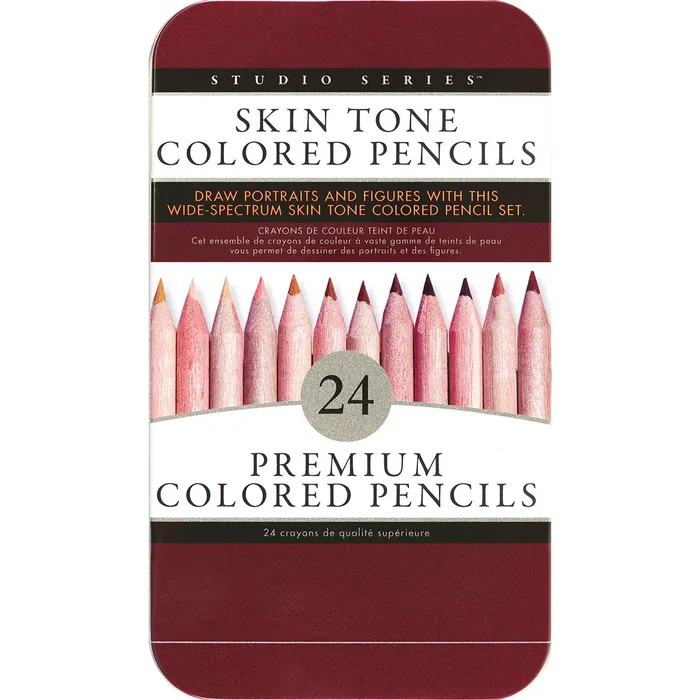 Skin Tone Colored Pencils 24pk Peter Pauper Press Dildos