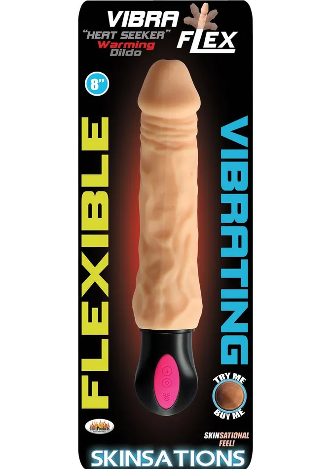 Skinsations Female Sex Toys Skinsations Vibra Flex Heat Seeker Warming Dildo