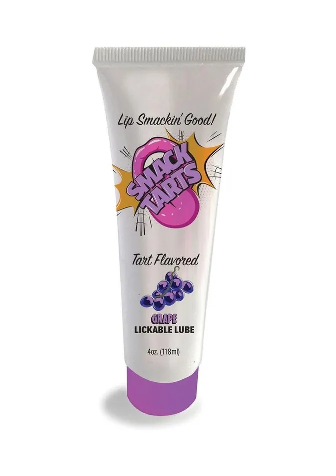 Smack Tarts Lickable Oral Gel Lubricant 4oz Sour Grape Smack Sexual Health Wellbeing