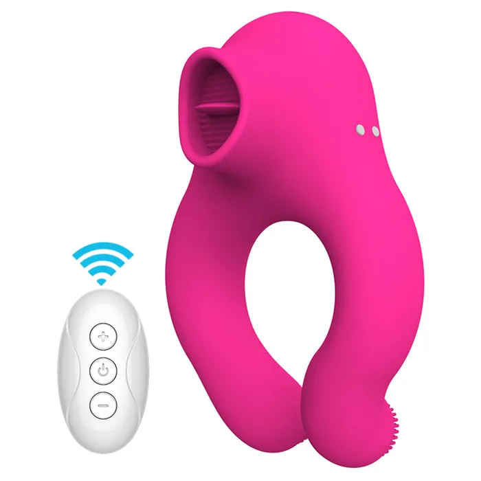 Sorlove Male Sex Toys Couple Vibrator With Cock Ring And Clitoris Licking Stimulator 7 Modes