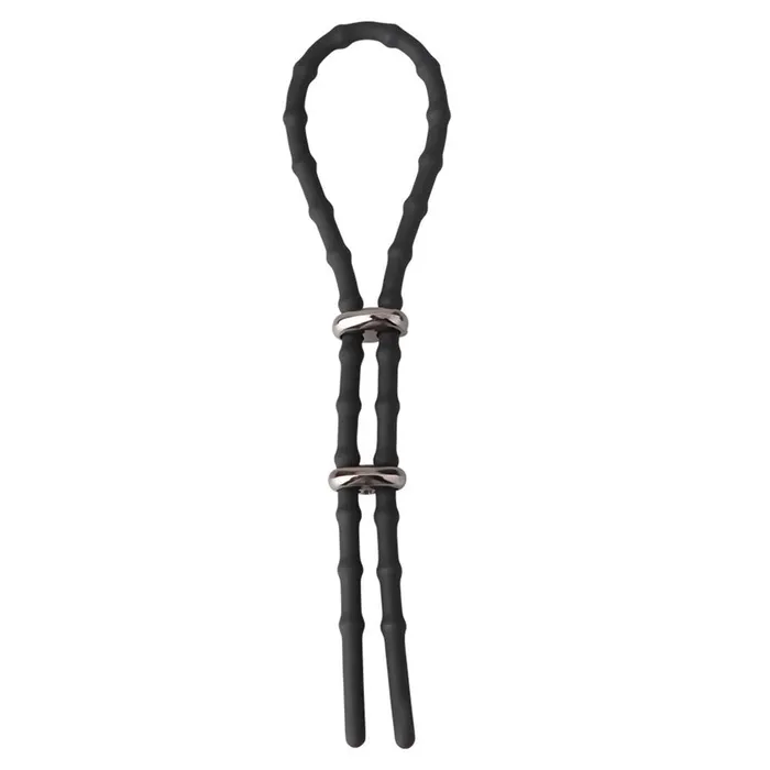 Sorlove Male Sex Toys Silicone Adjustable Lasso Shaft Cock Ring Tie With 2 Lock Loops