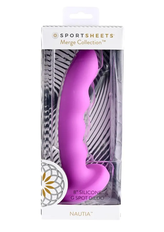 Sportsheets Female Sex Toys Nautia Silicone Curved Dildo with Suction Cup