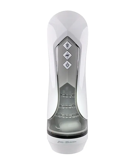 Stroking Buddy Vibrating Stroker White Evolved Novelties INC Male Sex Toys