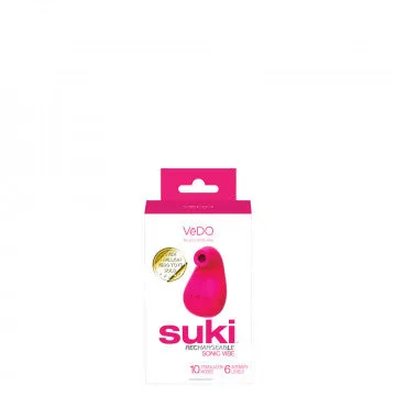 Suki Rechargeable Sonic Vibe Foxy Pink Nice and nasty Bz Vibrators