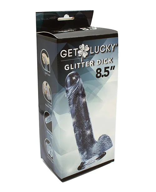 Thank Me Now INC Dildos Get Lucky 85 Real Skin Glitter Dick Clear