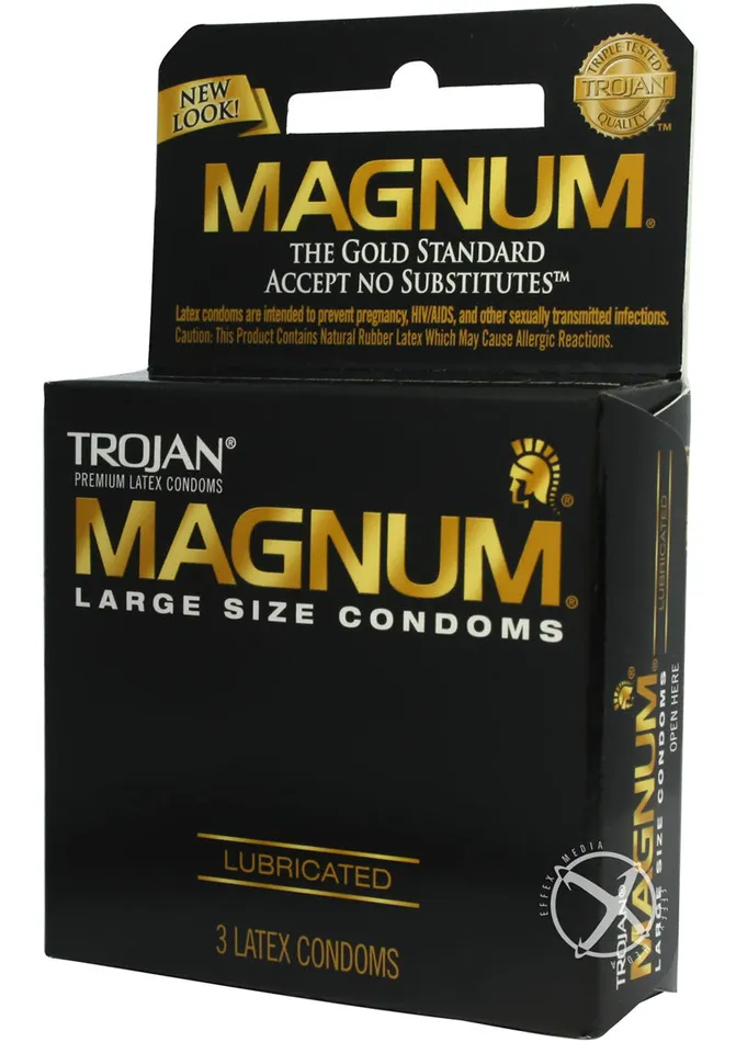 Trojan Condom Magnum Large Size Lubricated Trojan Male Sex Toys