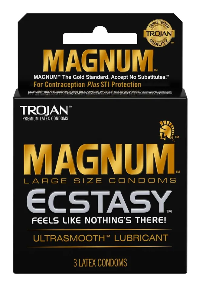 Trojan Female Sex Toys Trojan Magnum Ecstasy Ultra Smooth Lubricated Latex Condoms