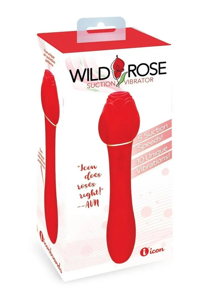 Wild Rose Female Sex Toys Wild Rose Rechargeable Silicone Suction Vibrator