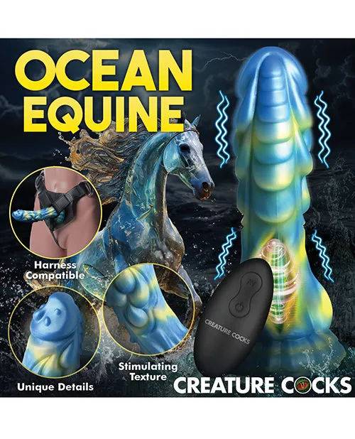 Xr LLC Dildos Creature Cocks Sea Stallion Vibrating Dildo BlueYellow