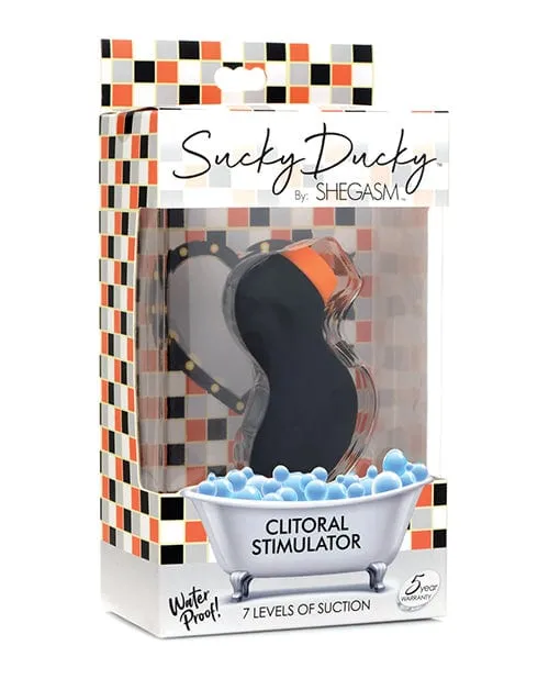 Xr LLC Inmi Shegasm Sucky Ducky Silicone Clitoral Stimulator Black Female Sex Toys