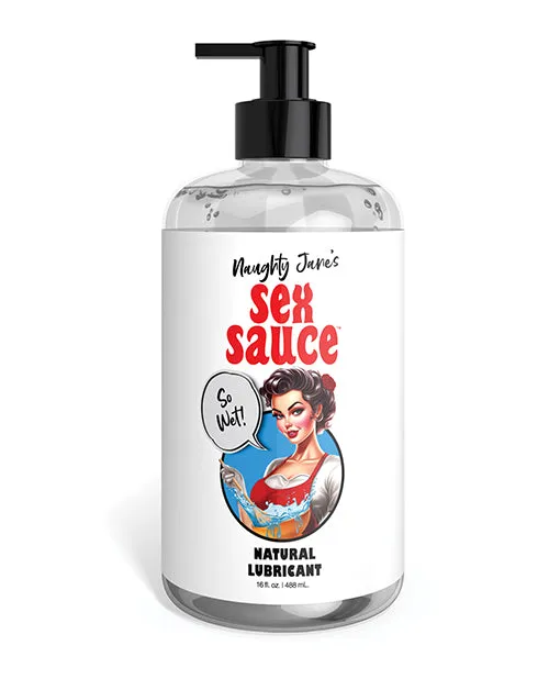 Xr LLC Sexual Health Wellbeing Naughty Janes Sex Sauce Natural Lubricant 16 oz