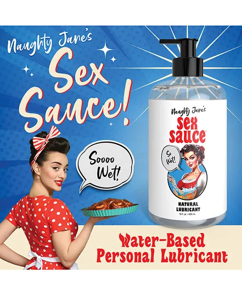 Xr LLC Sexual Health Wellbeing Naughty Janes Sex Sauce Natural Lubricant 16 oz